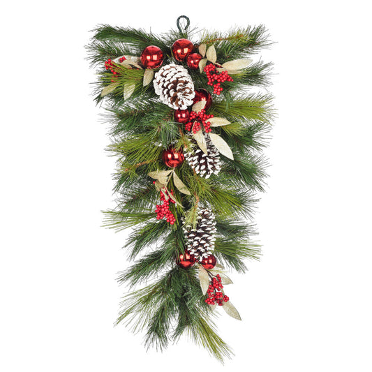Vickerman 30" Artificial Christmas Teardrop Unlit