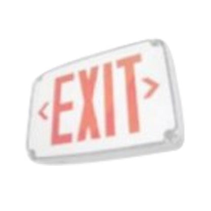 Westgate Wet Location LED Exit Sign Single Face, Red Letters, Black Panel, LED Exit & Emergency Lighting, 3.2W