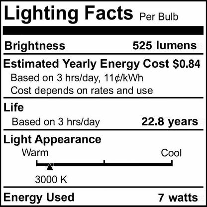 Bulbrite 772855 LED Filament 7 Watt Dimmable BR20 Light Bulb with Frost Glass Finish and Medium (E26) Base - 3000K (Soft White Light), 525 Lumens