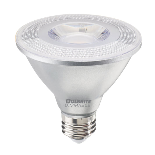 Bulbrite 10 Watt Dimmable Flood PAR30SN Medium (E26) LED Bulb - 800 Lumens, 3000K, and 80 CRI