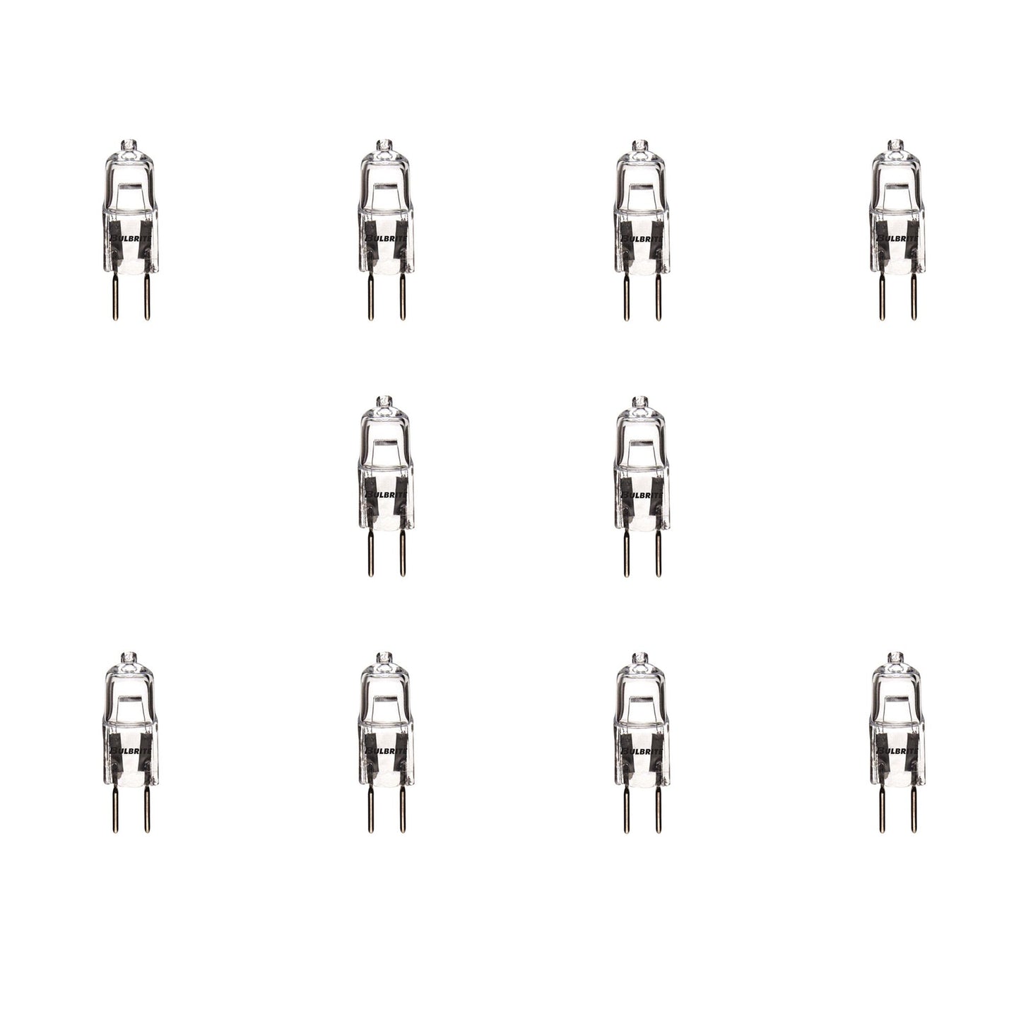 BULBRITE HALOGEN T3 BI-PIN (GY6.35) 35W DIMMABLE LIGHT BULB 2900K/SOFT WHITE 10PK (651036)