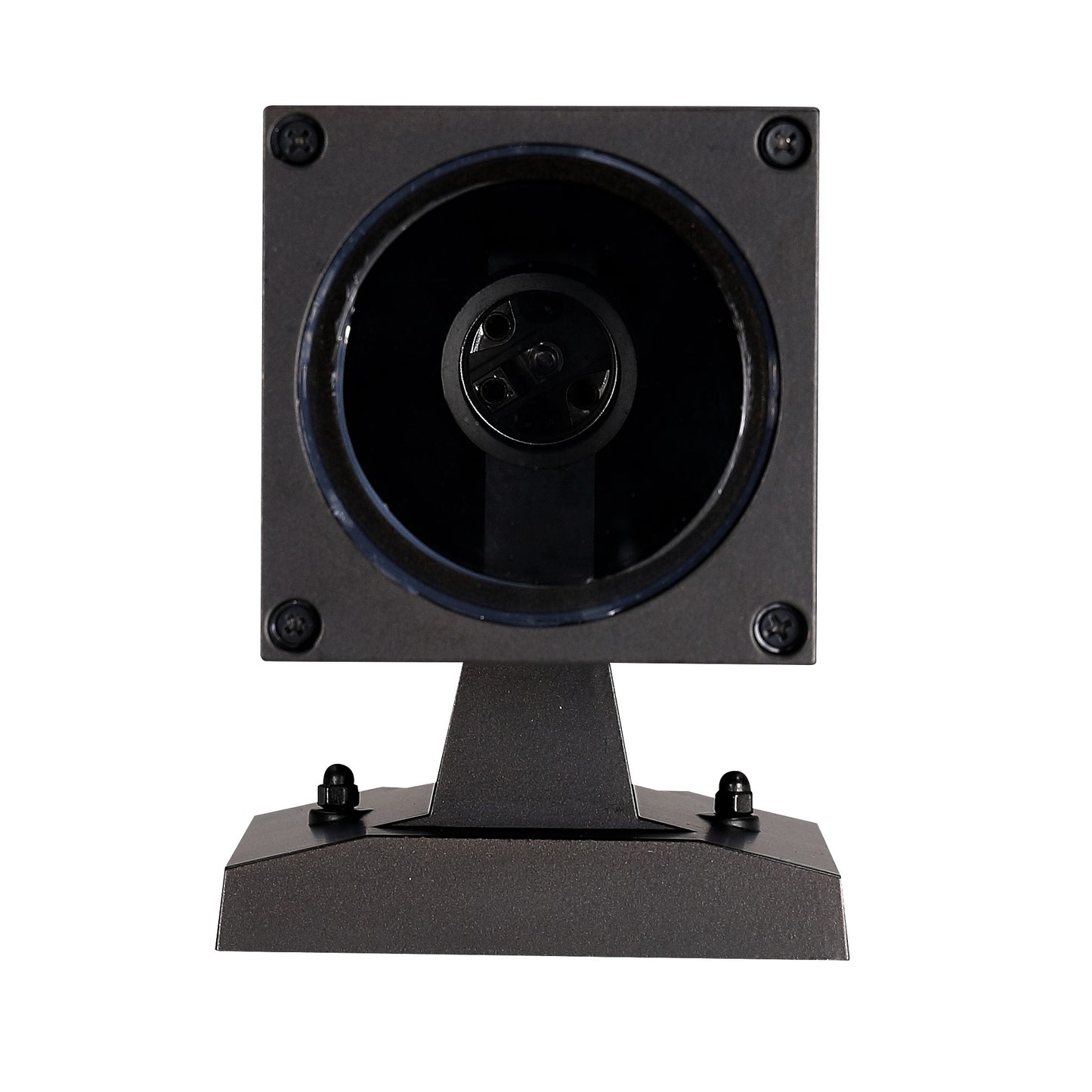 ASD Lighting BULB Square Outdoor Wall Cylinder, Up and Downlight Fixture, 120V, 60W Max, 11.81", 50°, Black Finish