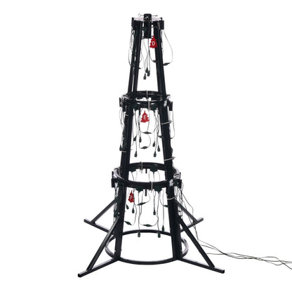 Vickerman 24' x 106" Artificial Pre-Lit Slim Grand Teton Frame Tree with LED Warm White 5mm Single Mold Lights