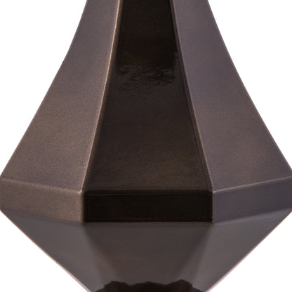 Vickerman 8" Chocolate Candy Finish Diamond Finial Ornament Pack of 2