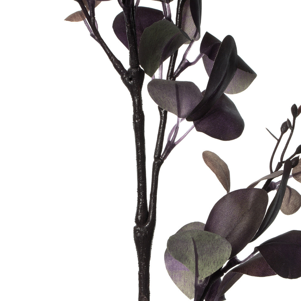 Vickerman 32" Artificial Purple Eucalyptus Leaf Spray. Includes 3 sprays per pack.