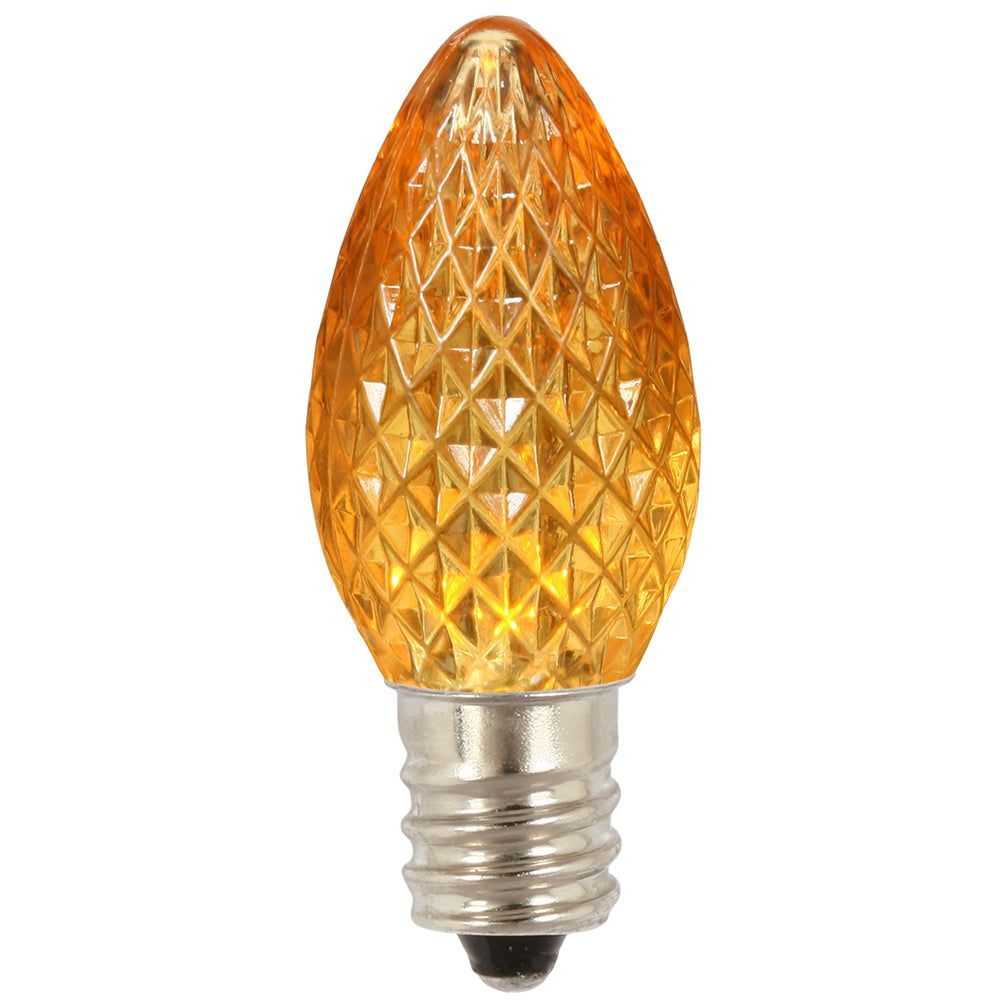 Vickerman C7 LED Yellow Faceted Twinkle Bulb bag of 25