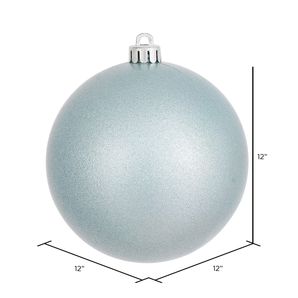 Vickerman 12" Baby Blue Candy Ball Ornament