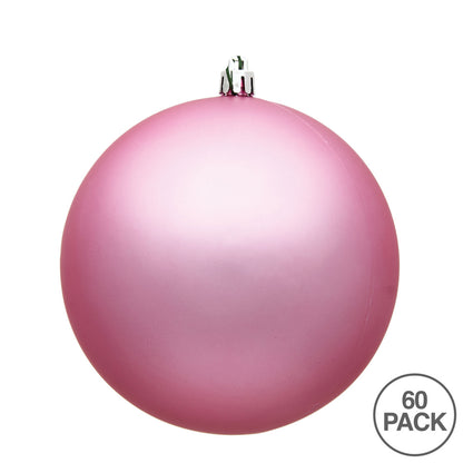 Vickerman 2.4" Pink Matte Ball Ornament 60 per Box