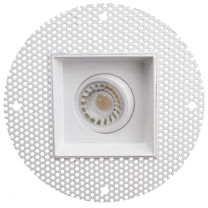 Goodlite 3 Inch Trimless Square LED Single Gimbal Fixture, Selectable Color Temperature, 27,30,35,41,50K