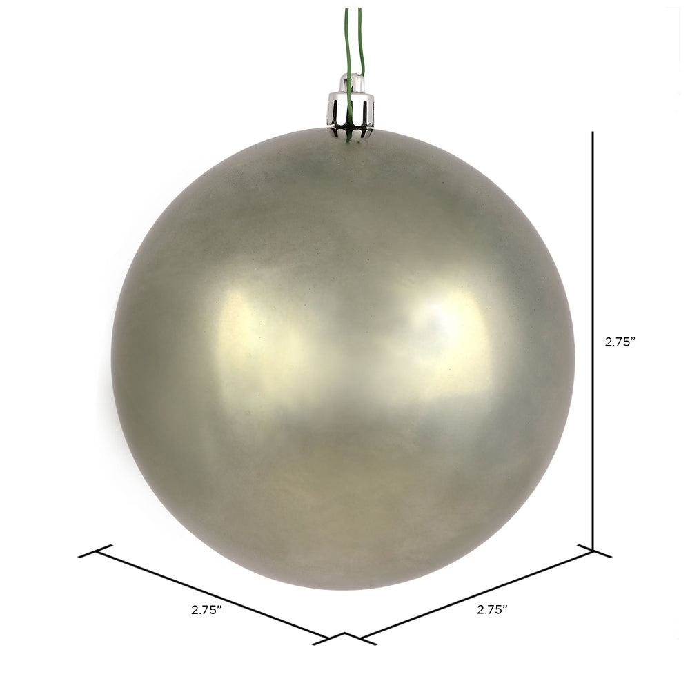 Vickerman 2.75" Wrought Iron Shiny Ball Ornament 12 per Bag