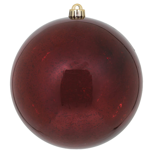 Vickerman 8" Burgundy Shiny Mercury Ball Ornament