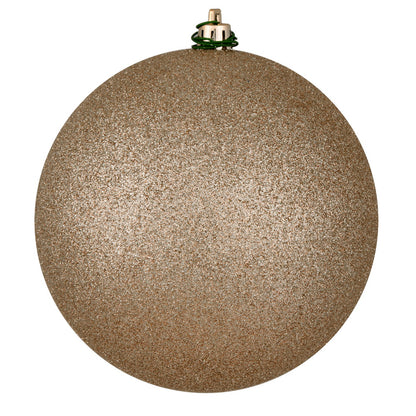 Vickerman 8" Oat Plastic Glitter Ball Ornament