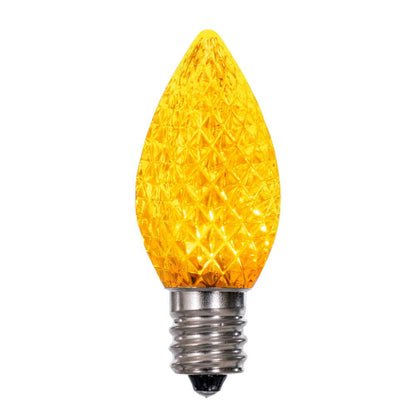 Vickerman C7 LED Yellow Faceted Twinkle Bulb bag of 25