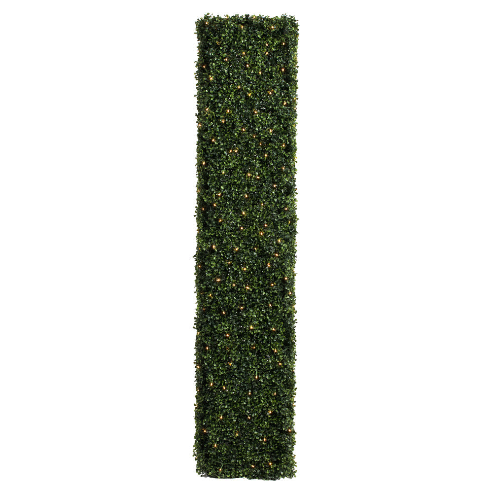 Vickerman 72"x16"x48" Artificial Boxwood Hedge With 700 Warm White LED Lghts.