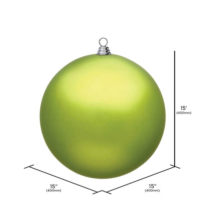 Vickerman 15.75" Lime Matte Ball Ornament