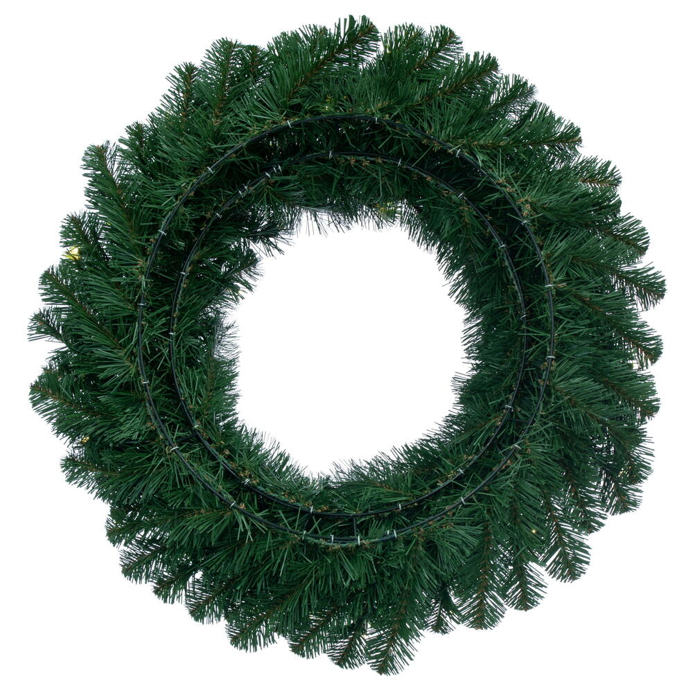 Vickerman 30" Oregon Fir Artificial Christmas Wreath Warm White Single Mold LED Wide Angle Lights