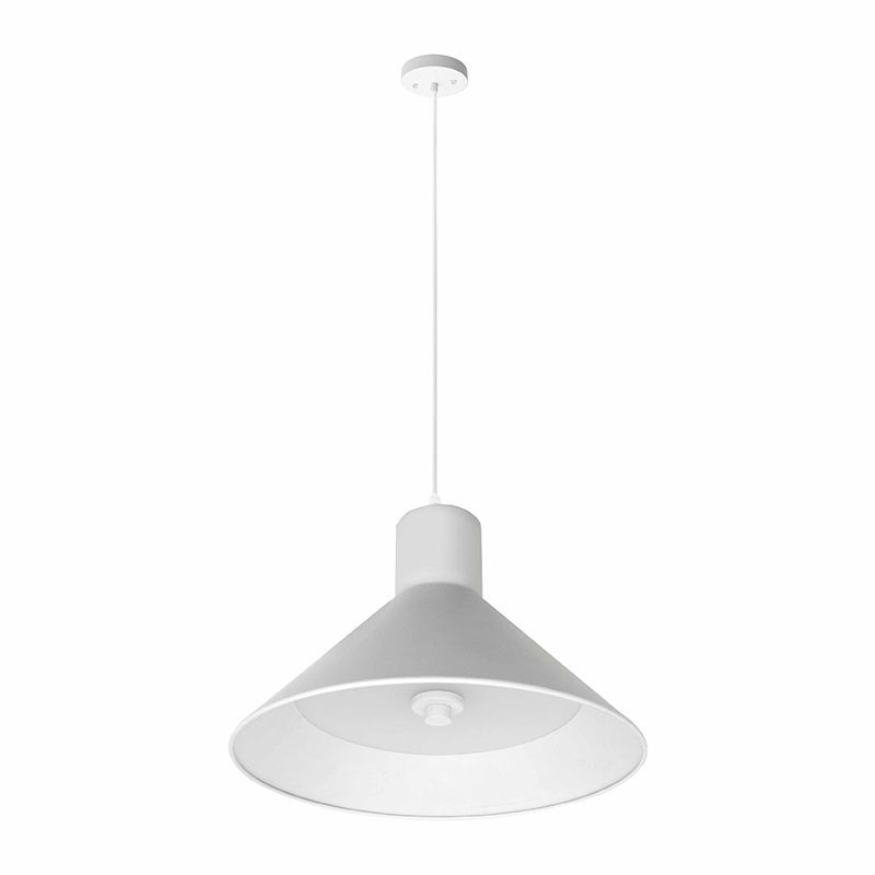 Westgate 12In Integrated LED Modern Cone Pendant 25W 1300 Lumens C90 5Cct 27/30/35/40/50K White, Residential Lighting, 15W, 1300 Lumens, 27K/30K/35K/40K/50K, White Finish, TRIAC
