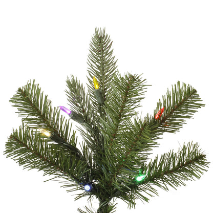 Vickerman 6.5' Carolina Pencil Spruce Artificial Christmas Tree Multi-Colored Dura-Lit®LED Lights