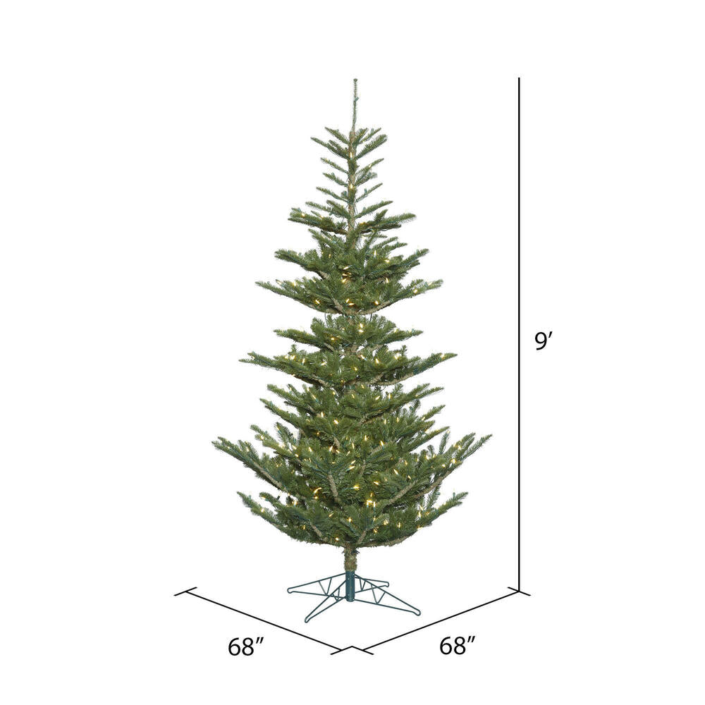 Vickerman 9' x 68" Alberta Spruce Artificial Christmas Tree with Warm White Dura-lit LED Lights