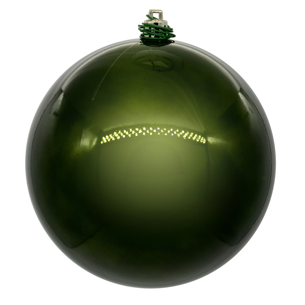 Vickerman 8" Juniper Pearl UV Drilled Ball Ornament 1 per bag.