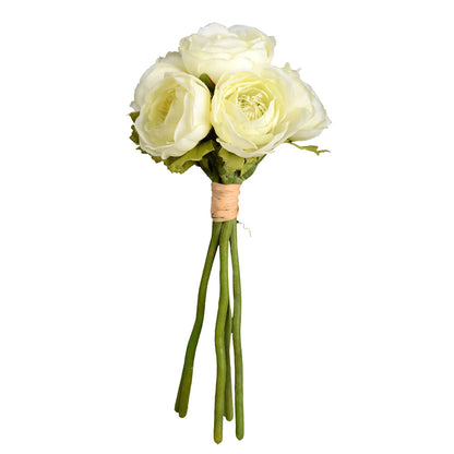 Vickerman 9" Artificial Mini White Ranunculus Spray. Includes 3 sprays per pack.