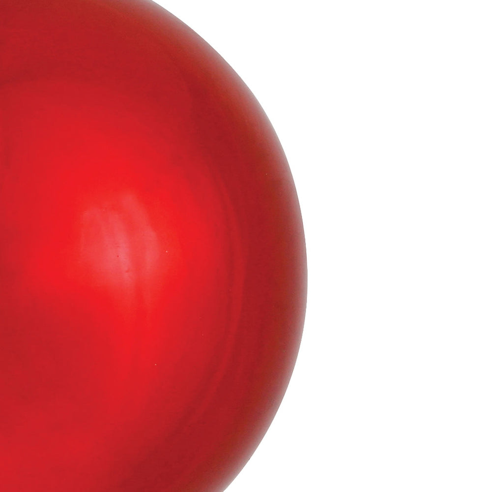 Vickerman 4" Red Shiny Ball Ornament 6 per Bag