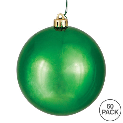 Vickerman 2.4" Green Shiny Ball Ornament 60 per Box