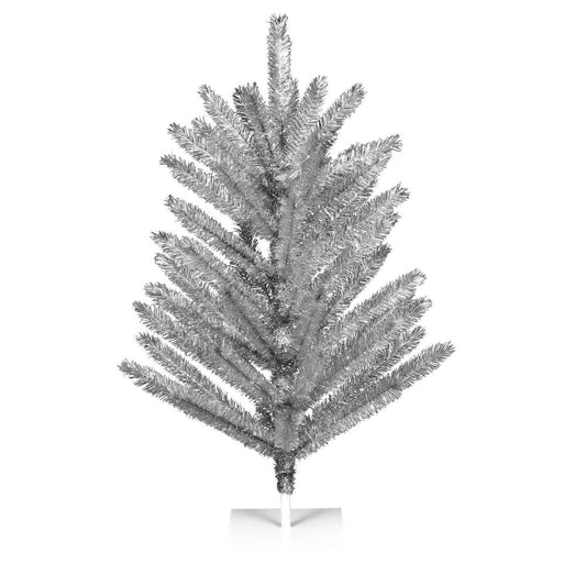 Vickerman 3' x 31" Vintage Aluminum Artificial Christmas Tree Unlit