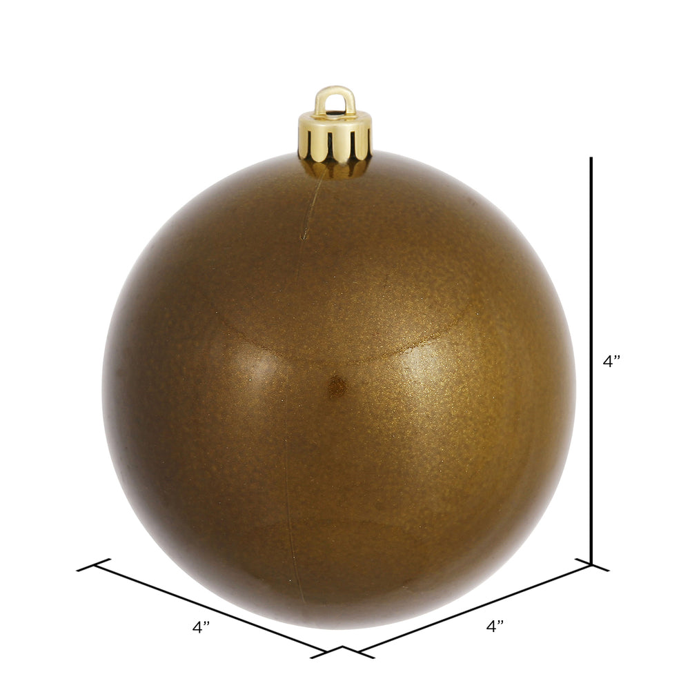 Vickerman 4" Olive Candy Ball Ornament 6 per Bag