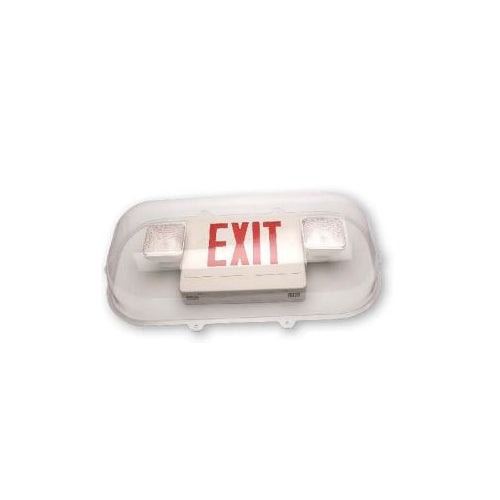 Westgate PC. Vandal/Envir. Shield Guardscombo Sign 13-3/4”W X  30-1/4”L X 6-1/2”D, LED Exit & Emergency Lighting