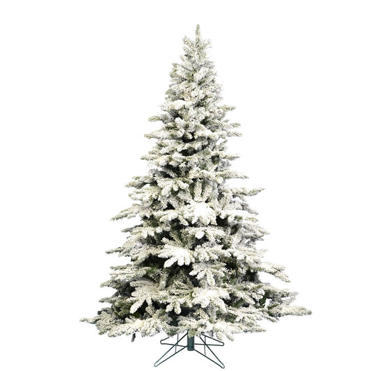 Vickerman 7.5' Flocked Utica Fir Artificial Christmas Tree Unlit