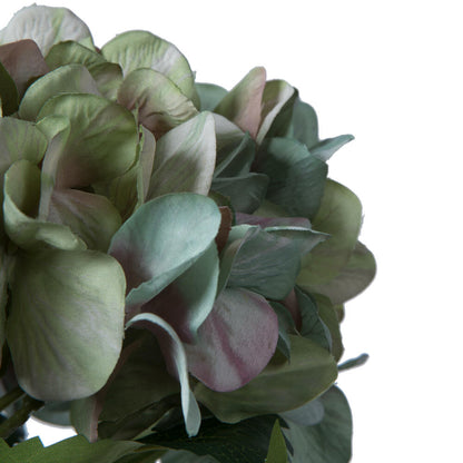 Vickerman 33'' Artificial Green Hydrangea Spray. Includes 2 sprays per pack.