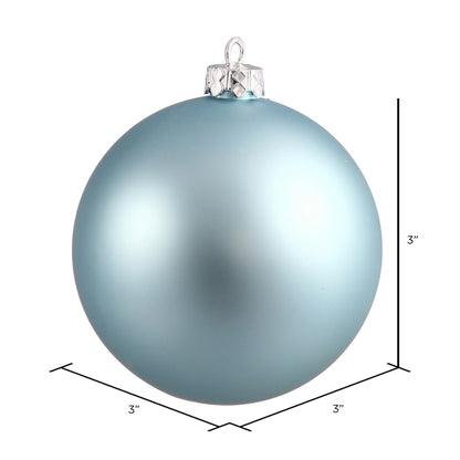Vickerman 3" Baby Blue Matte Ball Ornament 32 per Box