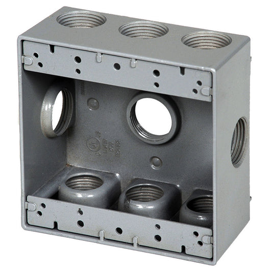 Westgate 1/2” Trade Size, 9 Outlet Holes, 30.5 Cu. In., Electrical Products, Gray Finish