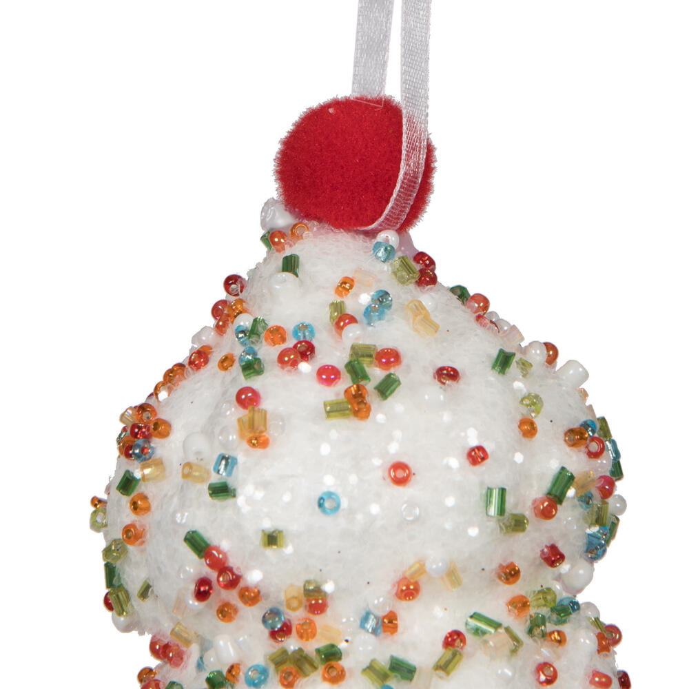 Vickerman 5.75" Lime Ice Cream Cone Ornament 3 per bag.