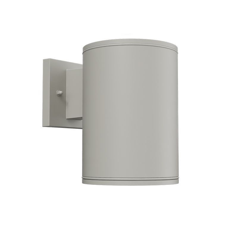 Westgate 6In Wall Cyl. Down Light 20W 30K/40K/50K - White, Outdoor Lighting, 20W, 1600 Lumens, 3000K/4000K/5000K, Brushed Nickel Finish