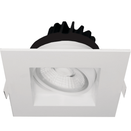 Goodlite LED 4 Inch Regress Square Gimbal Luminaire, Selectable Color Temperature