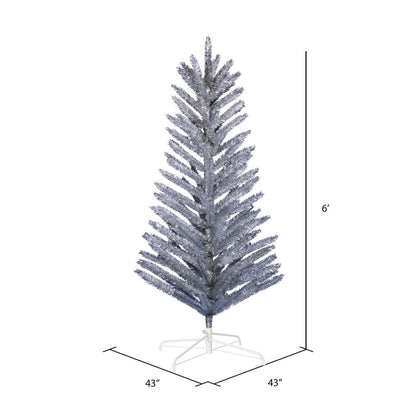 Vickerman 6' x 43" Vintage Aluminum Artificial Christmas Tree Unlit