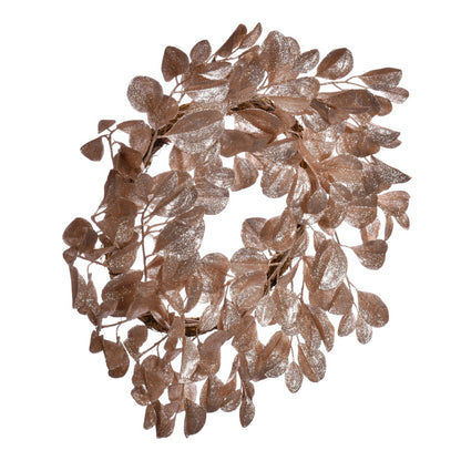 Vickerman 24" Café Latte Artificial Dogwood Glitter Wreath.