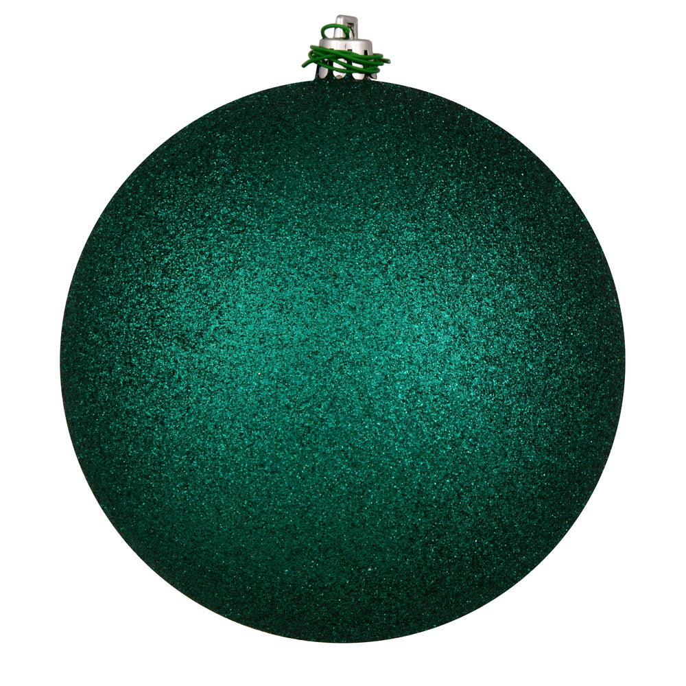 Vickerman 3" Dark Teal Glitter Ball Ornament 12 per Bag