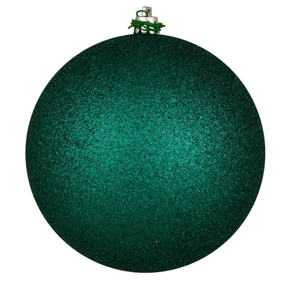 Vickerman 3" Dark Teal Glitter Ball Ornament 12 per Bag