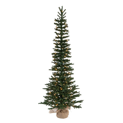 Vickerman 5' Mini Pine Artificial Christmas Tree Warm White Dura-lit LED Lights