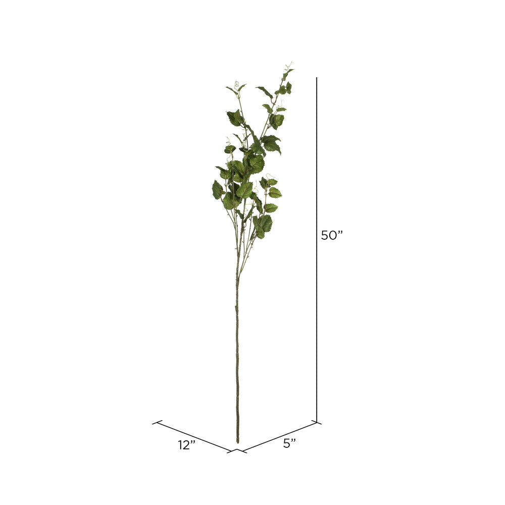 Vickerman 50" Artificial Green Hop Leaf Spray. Includes 2 sprays per pack.