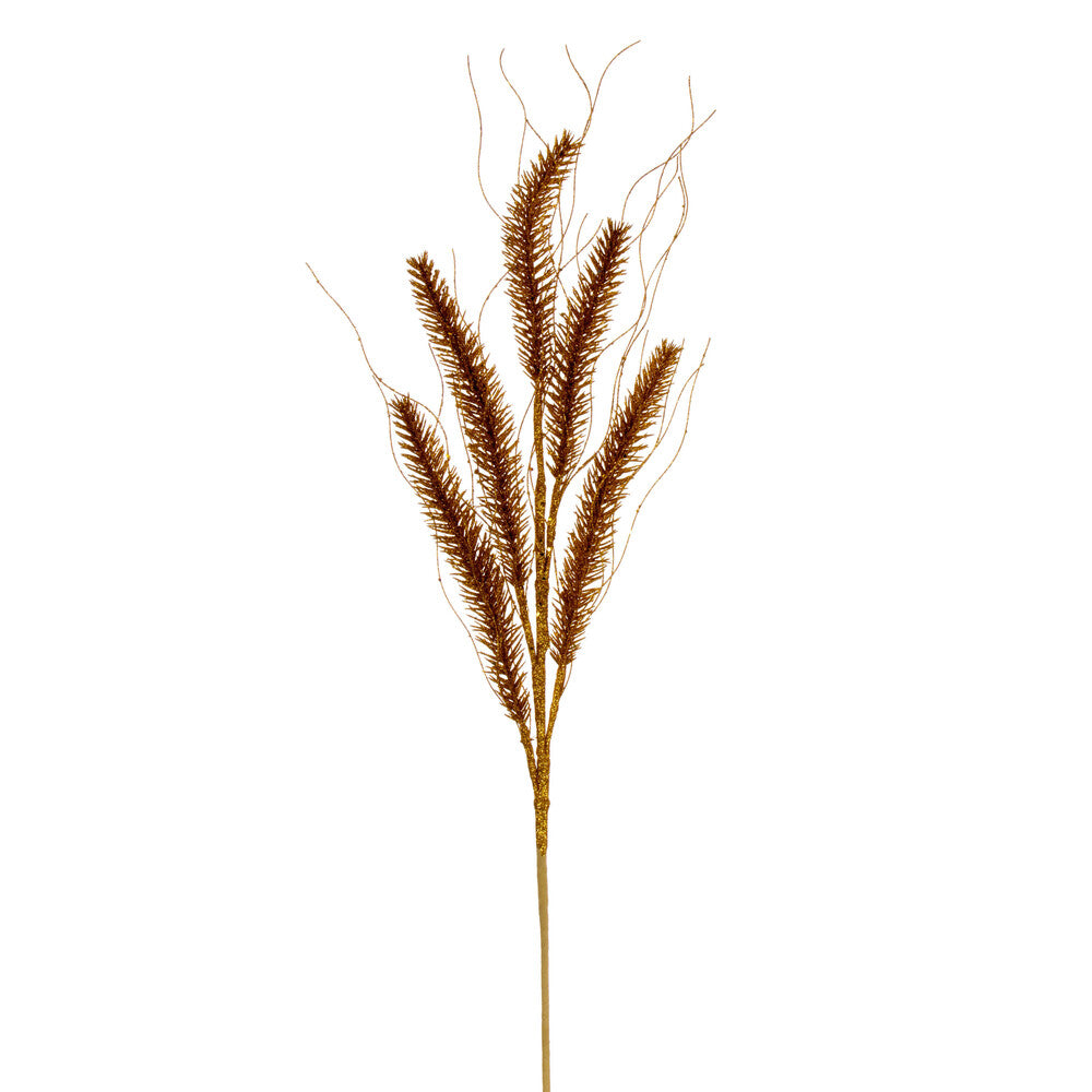 Vickerman 30" Antique Gold Wheat Glitter Spray 6 per bag.