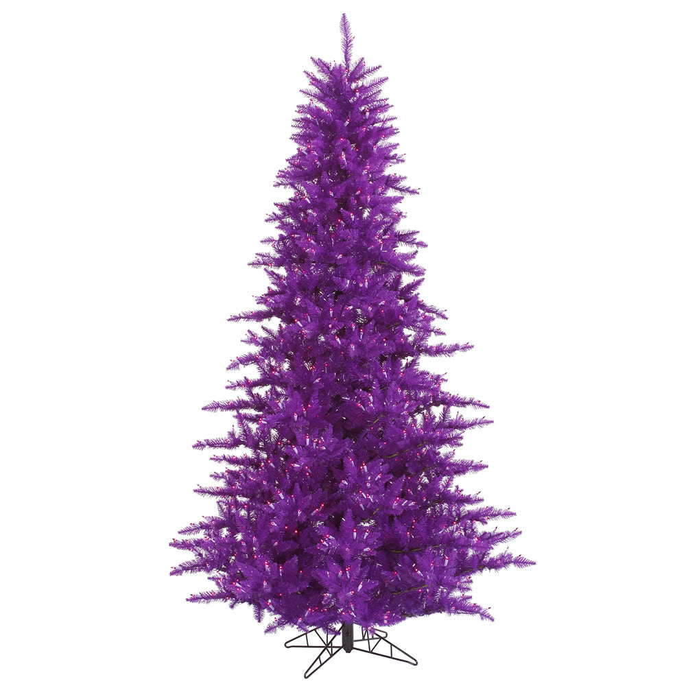 Vickerman 10' Purple Fir Artificial Christmas Tree Purple  Dura-lit LED Lights