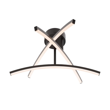 Dals Lighting Sway 20 Inch 5CCT 3 Light Curved Flush Mount