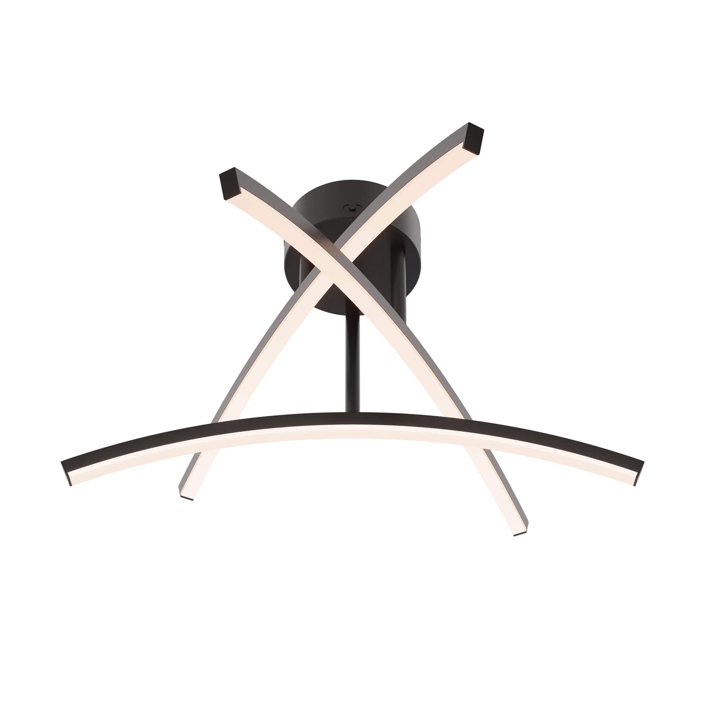 Dals Lighting Sway 20 Inch 5CCT 3 Light Curved Flush Mount