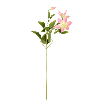Vickerman 28" Artificial Pink Clematis Stem 6 per Bag