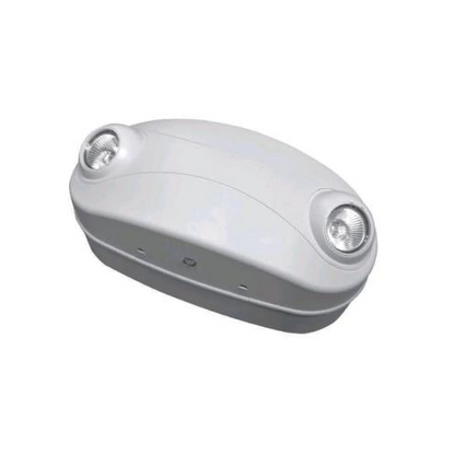 Westgate 2 Lamp Emergency Fixture, White Housing, 120/277V, Ultra Bright Mr-16 Lamps, 50W Remote Capacity..., LED Exit & Emergency Lighting, 3.3W Per Head
