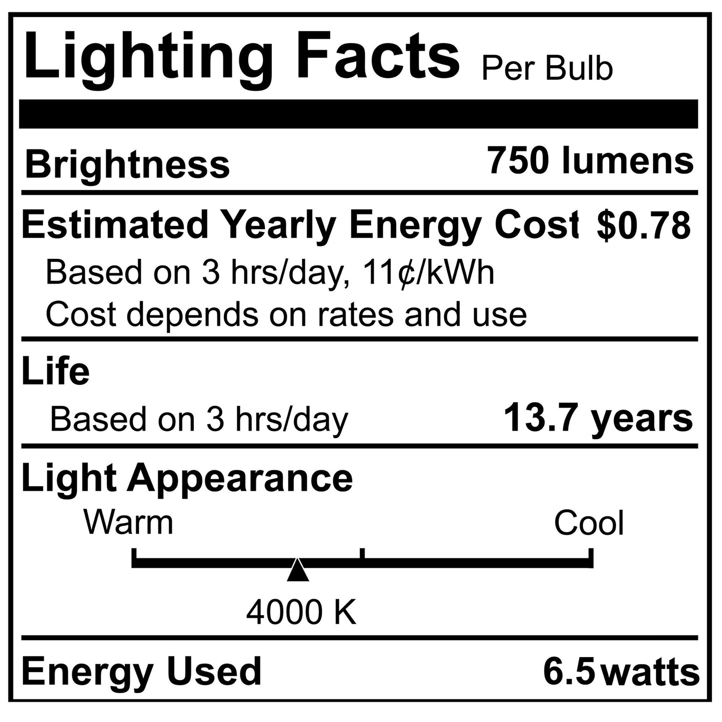 Bulbrite 862081 LED Filament Pack of (4) 6.5 Watt Dimmable B11 Light Bulb with Milky Glass Finish and Candelabra (E12) Base - 4000K (Cool White Light), 750 Lumens